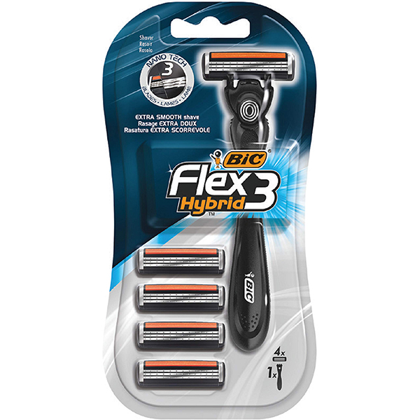 Bic Flex 3 Hybrid 1Razor+4Blade